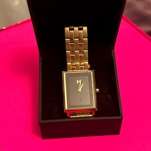 MVMT Signature Square Mason Gold Watch